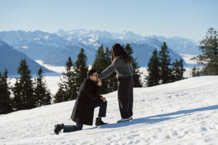 Surprie proposal at Rigi